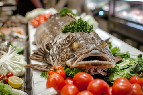 水產鱈魚海鮮海產批發 攝影圖